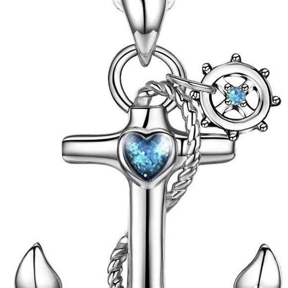 Jewelry - Sterling Silver Anchor Pendant Necklace - Sailor Nautical Jewelry for Women